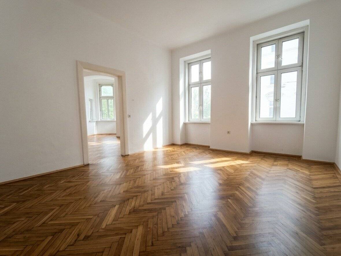 Grünblick &amp; Potential - Charmante 2-Zimmer Wohnung mit Ausblick! Nähe U6 Jägerstraße!