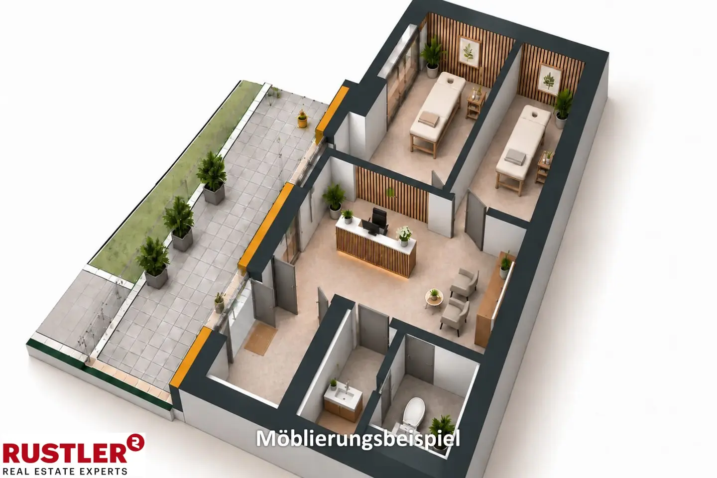 New build apartment with large terrace and excellent connections