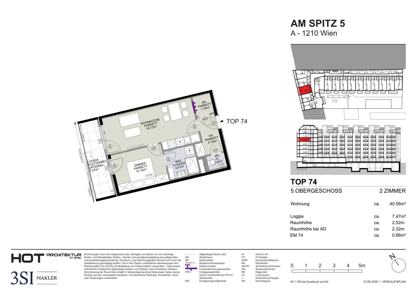 Ein Highlight für Immobilieninvestoren - Perfekt geschnittene 2-Zimmer-Wohnung in exklusivem Neubau des 21. Bezirks