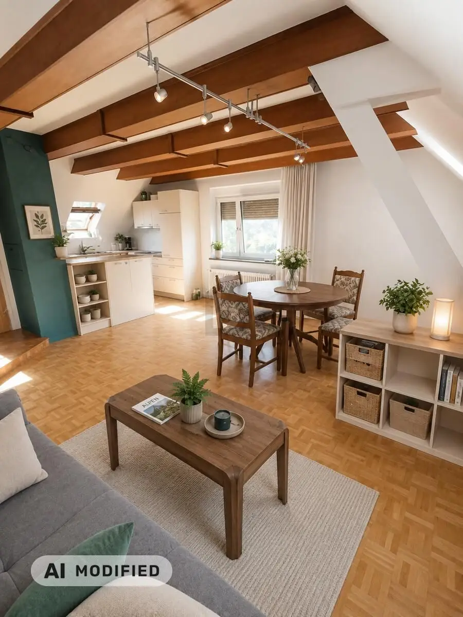 Spacious family apartment with garden and two living levels