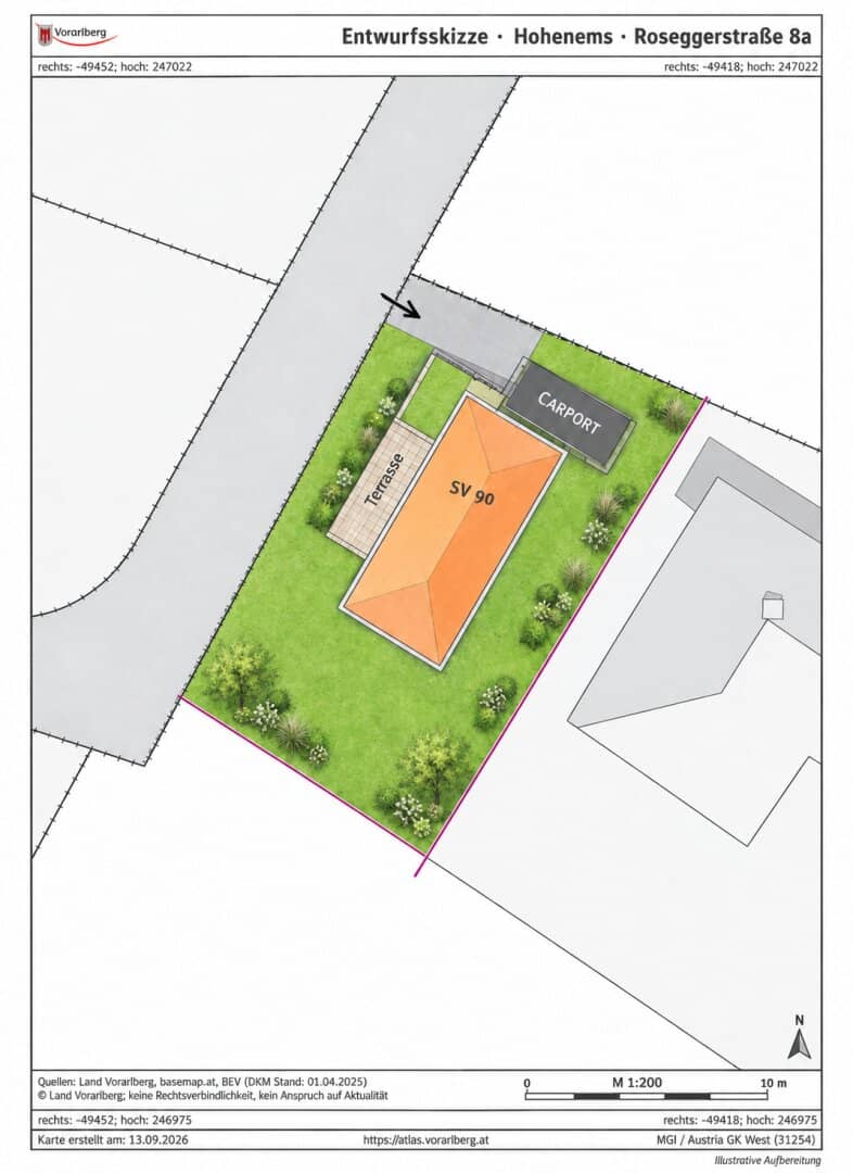 Leistbare Stadtvilla in Hohenems – 4,5 Zimmer, Garten, PV-Anlage und Küchengutschein inklusive