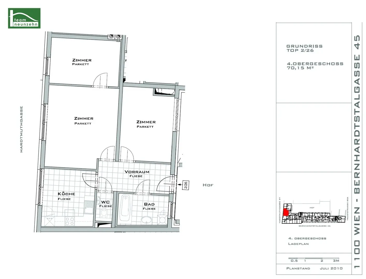 Spacious 3-room apartment incl. fitted kitchen - available from 01.12.