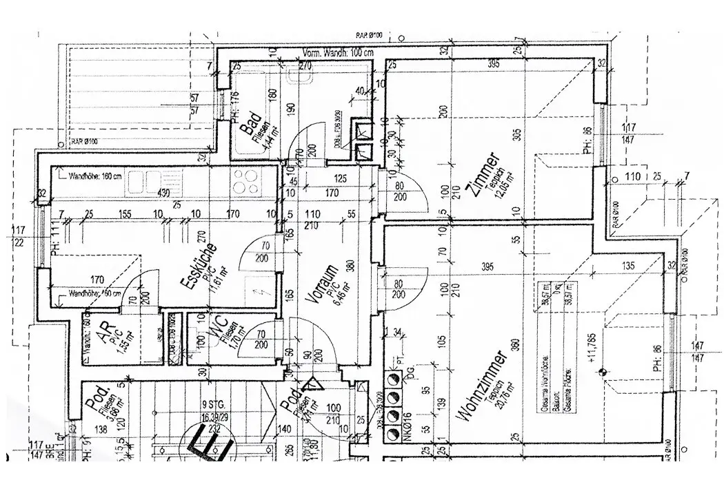 Attic apartment in a central location