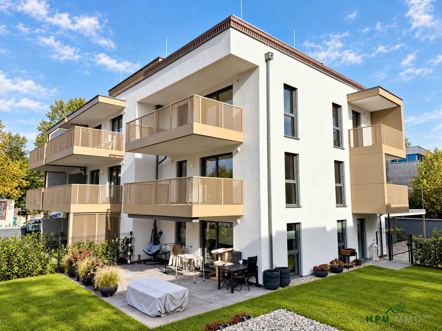 Neubau Erstbezug Wohnung mit zwei Balkonen