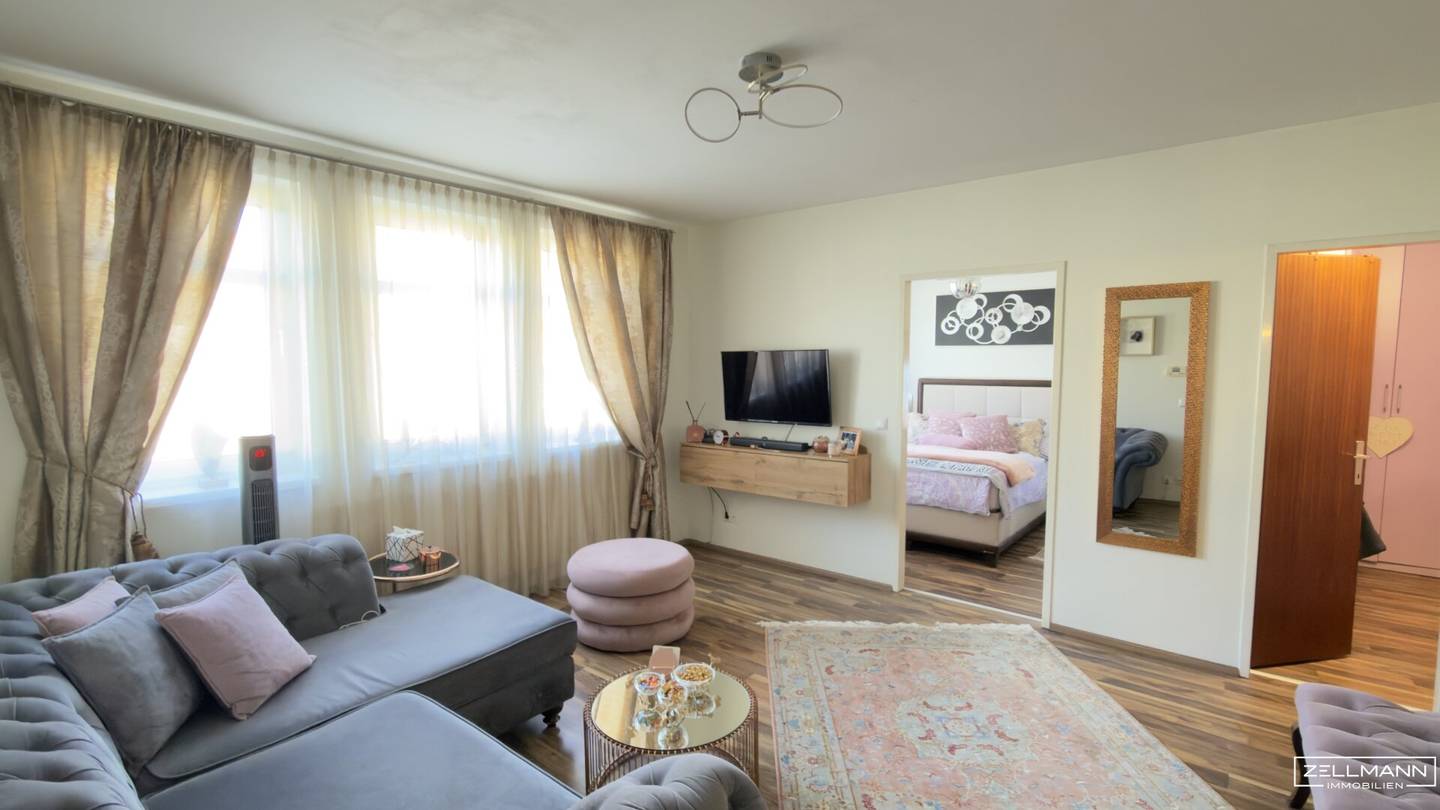 Wohnen mit Gartenflair in Rodaun – bezugsfertige 3-Zimmer-Wohnung mit wunderschönem Gemeinschaftsgarten | ZELLMANN IMMOBILIEN