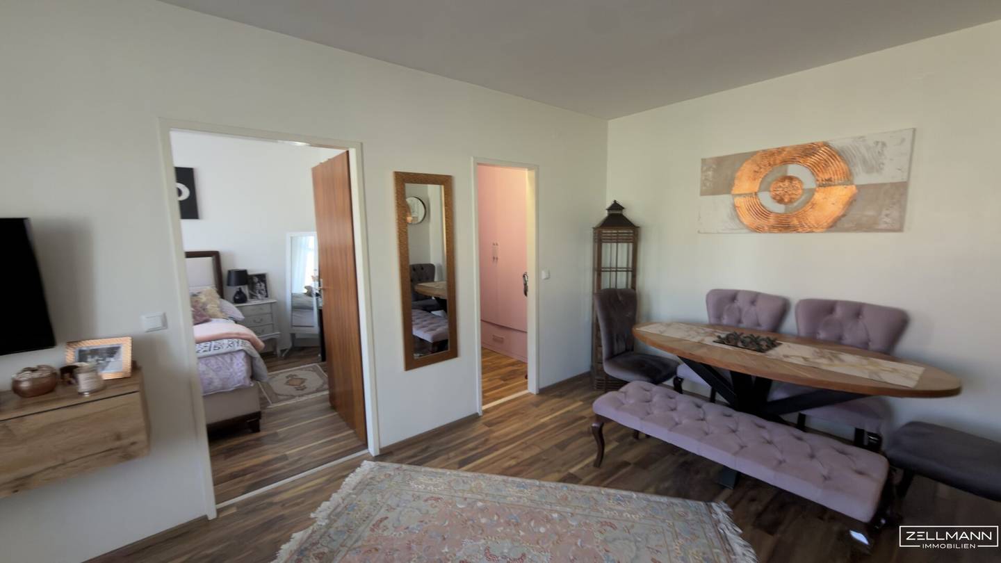 Wohnen mit Gartenflair in Rodaun – bezugsfertige 3-Zimmer-Wohnung mit wunderschönem Gemeinschaftsgarten | ZELLMANN IMMOBILIEN