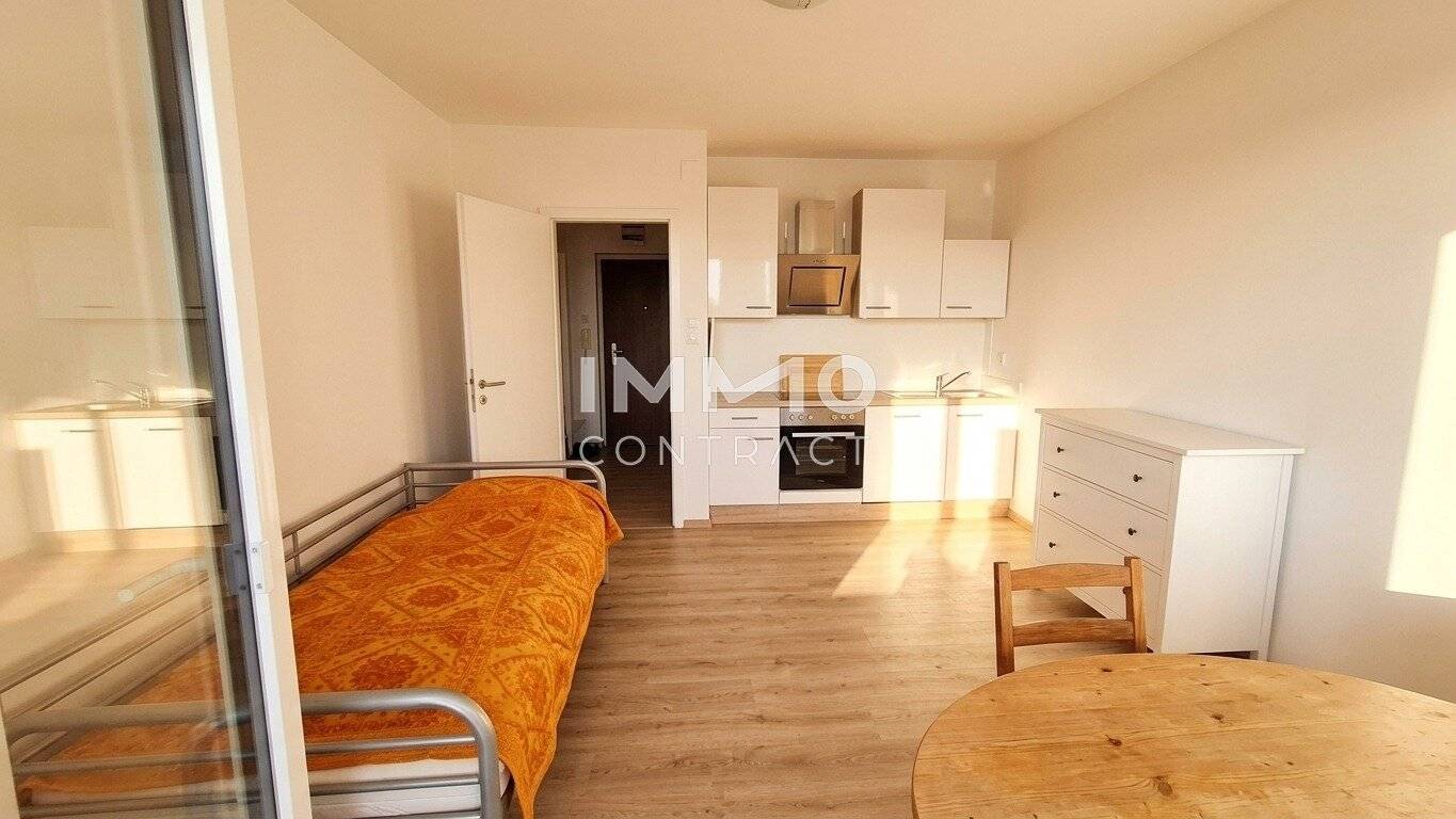 Kleine möblierte Wohnung in Linz mit Loggia, und Garagenplatz