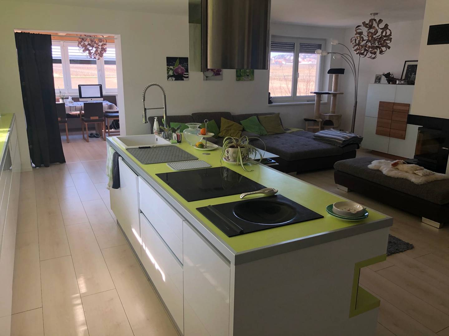 Familienwohnung mit großem Garten und Fernblick
