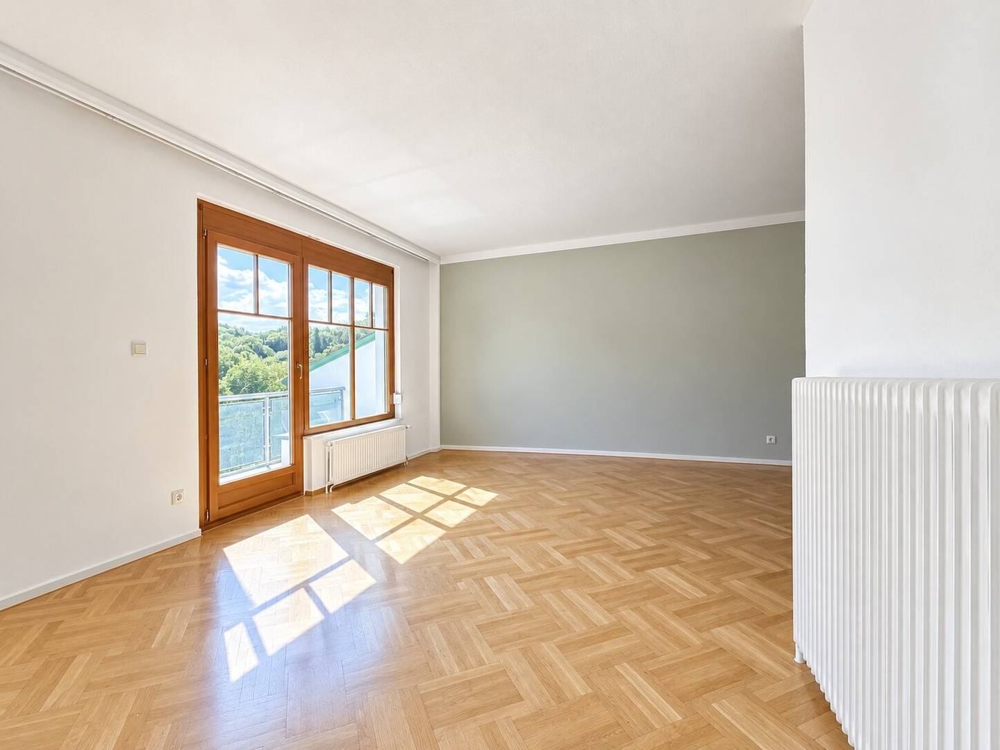 Gepflegte Familienwohnung mit Garten und Grünblick