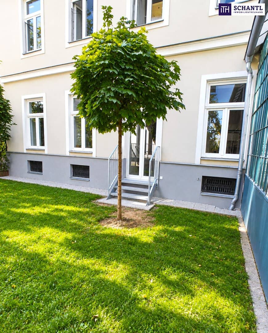 Ein Wiener Märchen beim Kutschkermarkt! Altbaucharme, Absolute Ruhelage, Hofidylle und Garten-Glück! Prunkvolles Stiegenhaus + Beste Infrastruktur! Jetzt zugreifen!