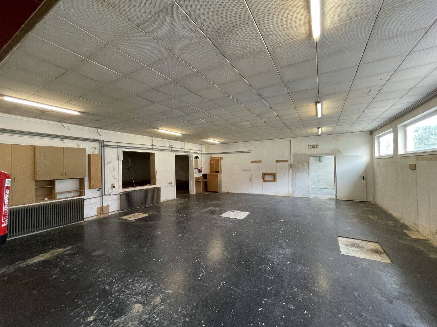 Commercial property with 500 m² hall, office and loading yard in Schattendorf