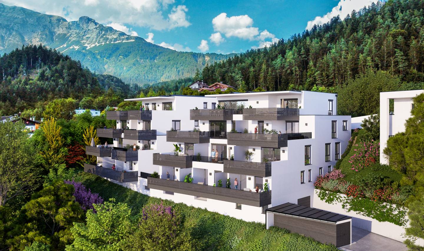 Provisionsfreie Wohnung mit Terrasse und Bergblick