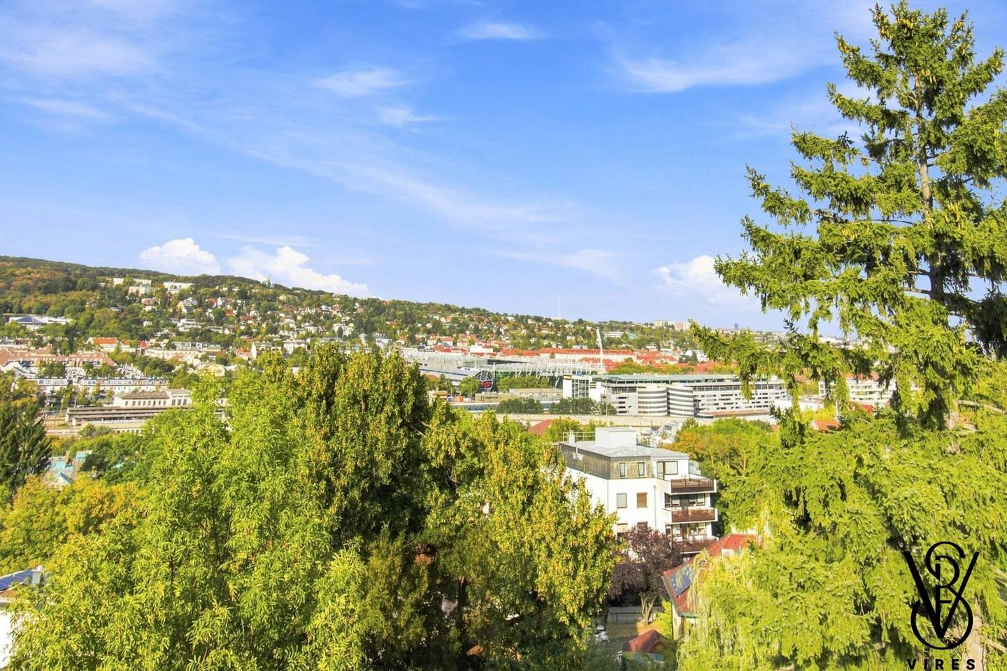 Fernblick über das Wiental bis zur Kirche am Steinhof