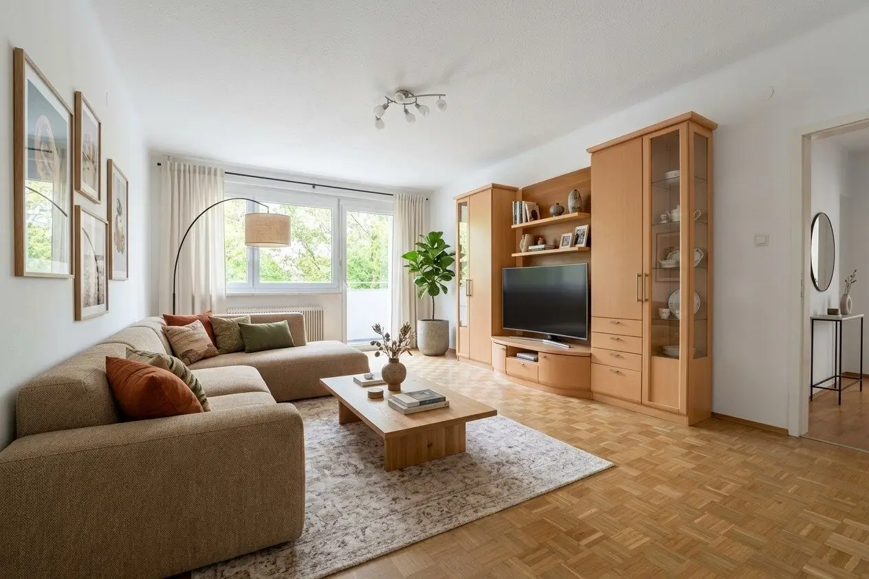 Well-maintained apartment with loggia in absolute quiet location in Graz-St. Peter