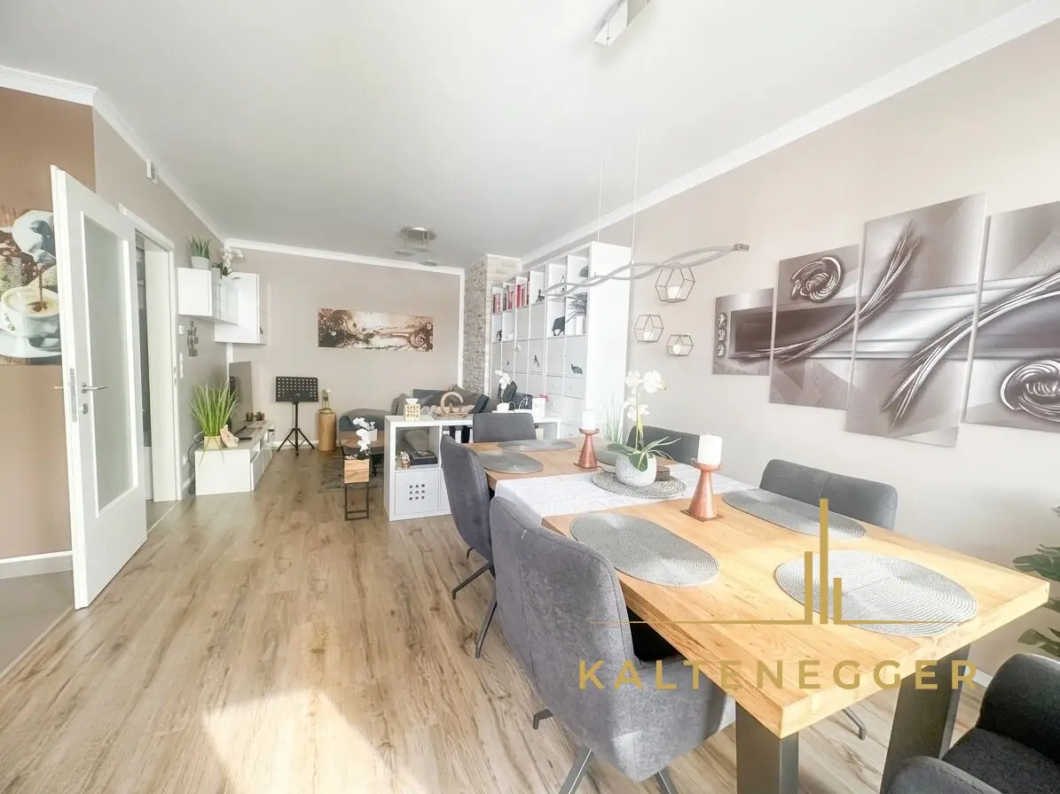 Modern 3-room apartment with balcony, garage and parking space