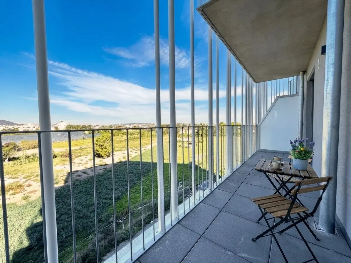 First occupancy near Alte Donau "An der Schanze" – Modern 2-room apartment with west balcony