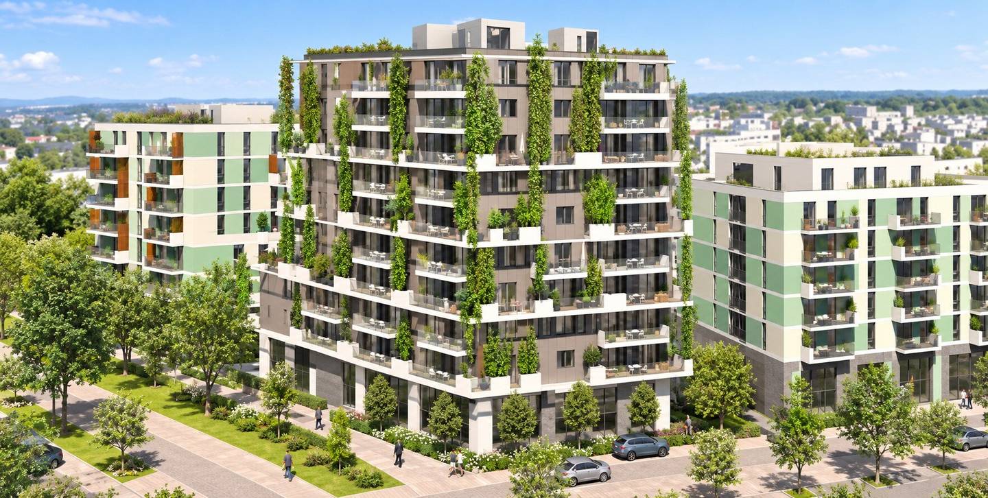 First occupancy near Alte Donau "An der Schanze" – Modern 2-room apartment with west balcony