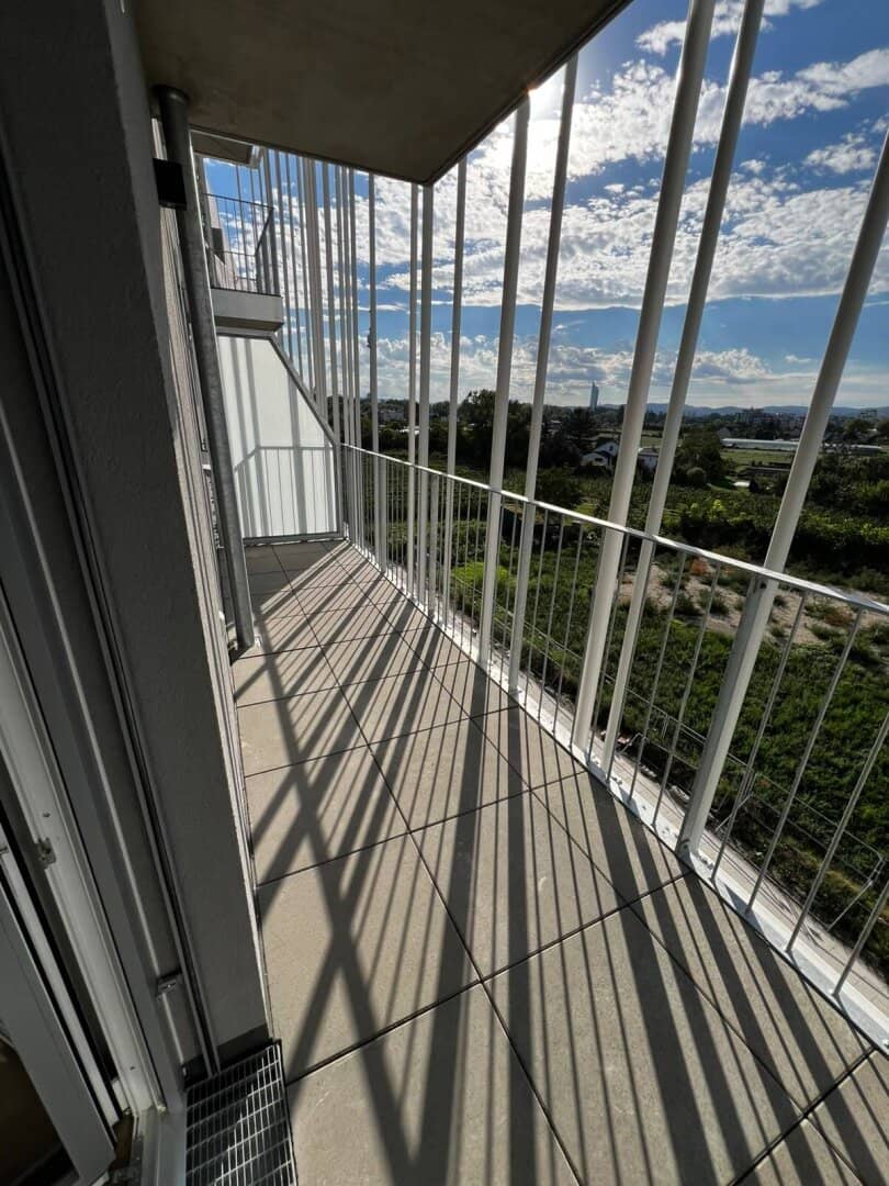 First occupancy near Alte Donau "An der Schanze" – Modern 2-room apartment with west balcony