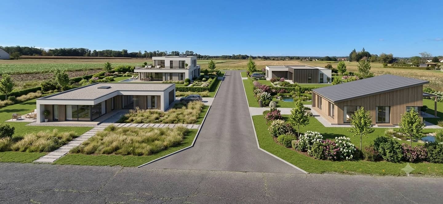 Extremely sunny building plot in a quiet location
