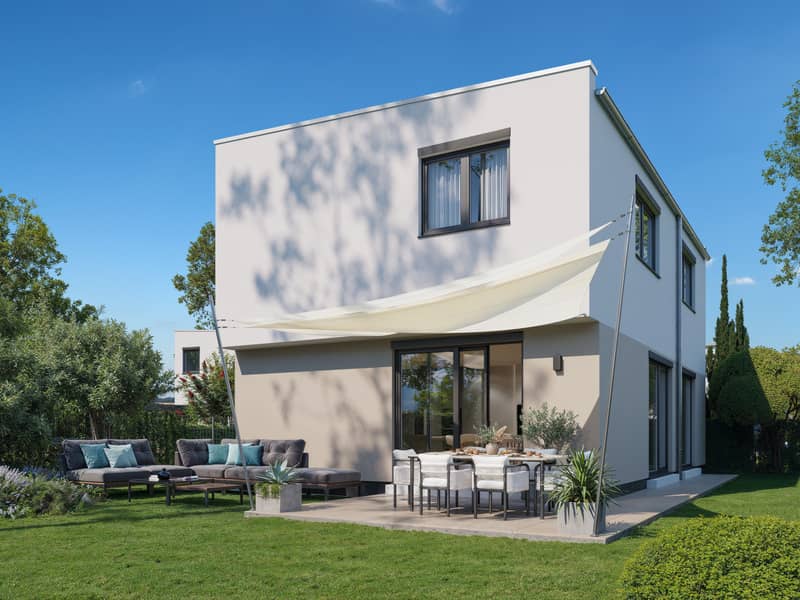 New build family apartment with garden and parking
