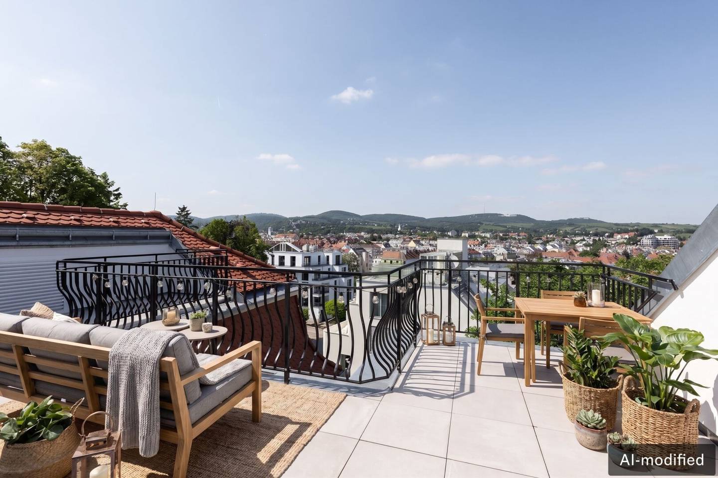 Dachterrasse mit Fernblick