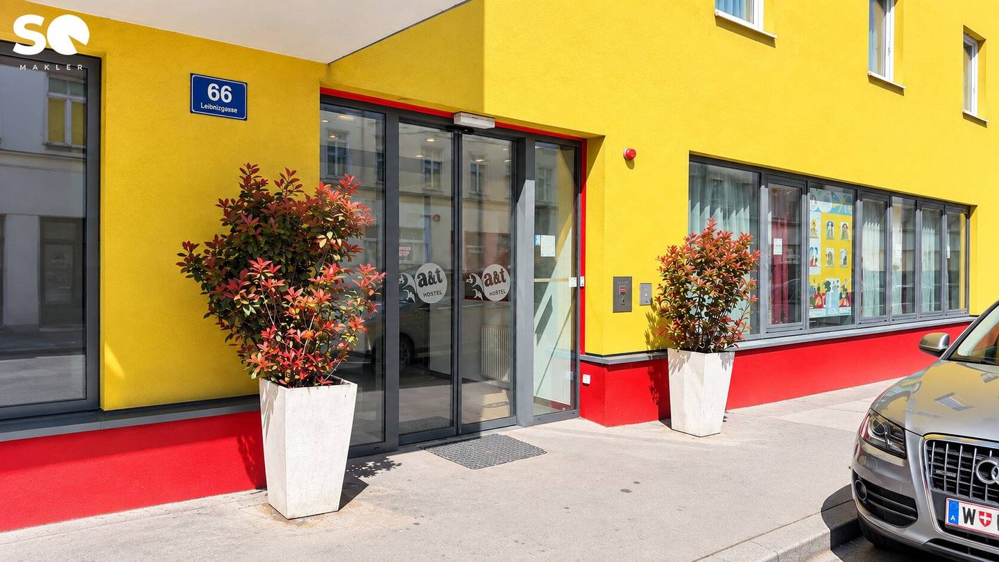 # SQ - HOTEL/HOSTEL INVESTMENT IN 1100 VIENNA 75 Rooms | approx. 280 Beds | approx. 2,565 m² Total Usable Area | Underground Car Park