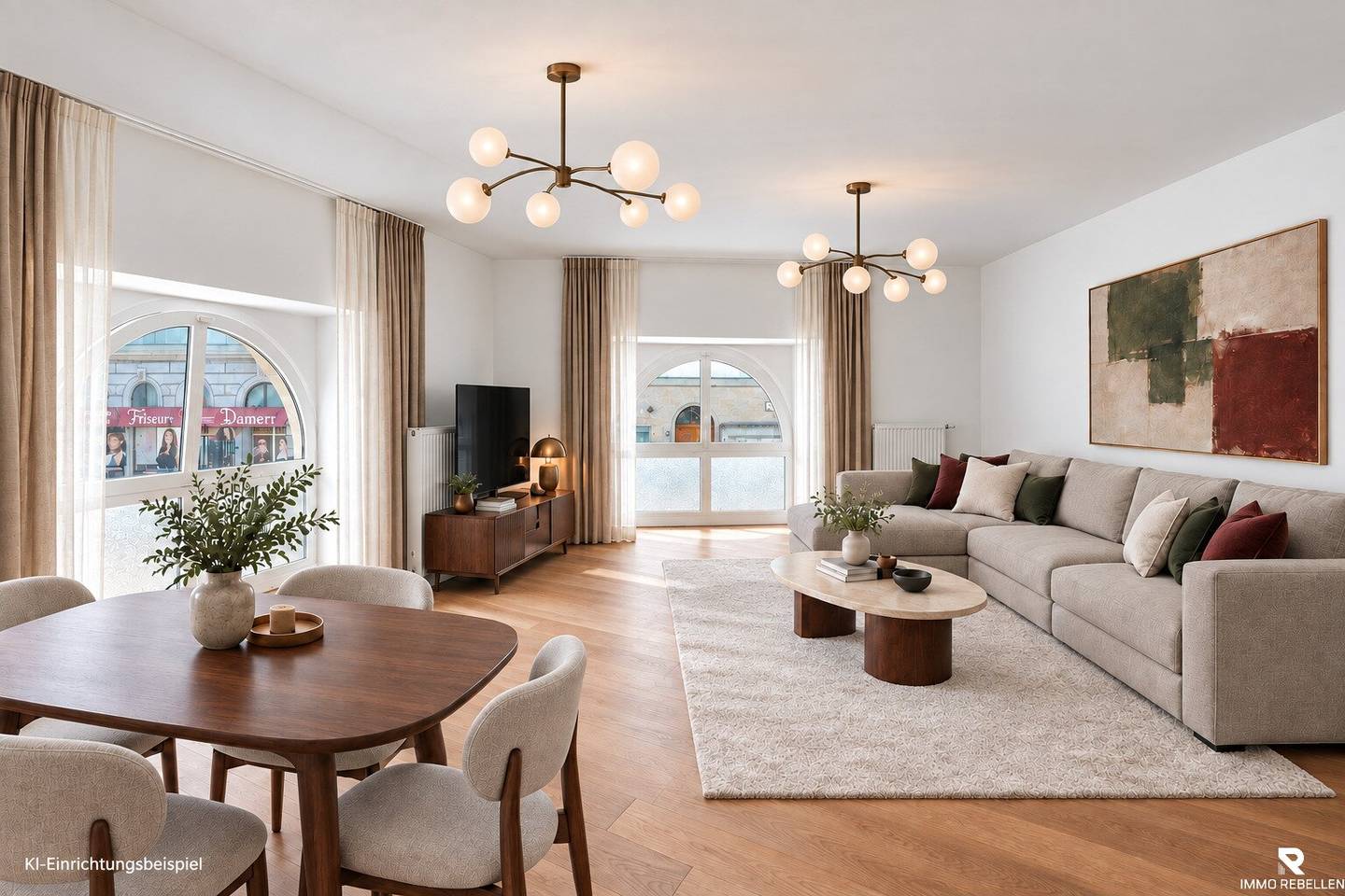 Augarten direkt vor der Haustüre in Stilvollem Altbau - komplett renovierte 3-Zimmer-Wohnung mit privatem Lift