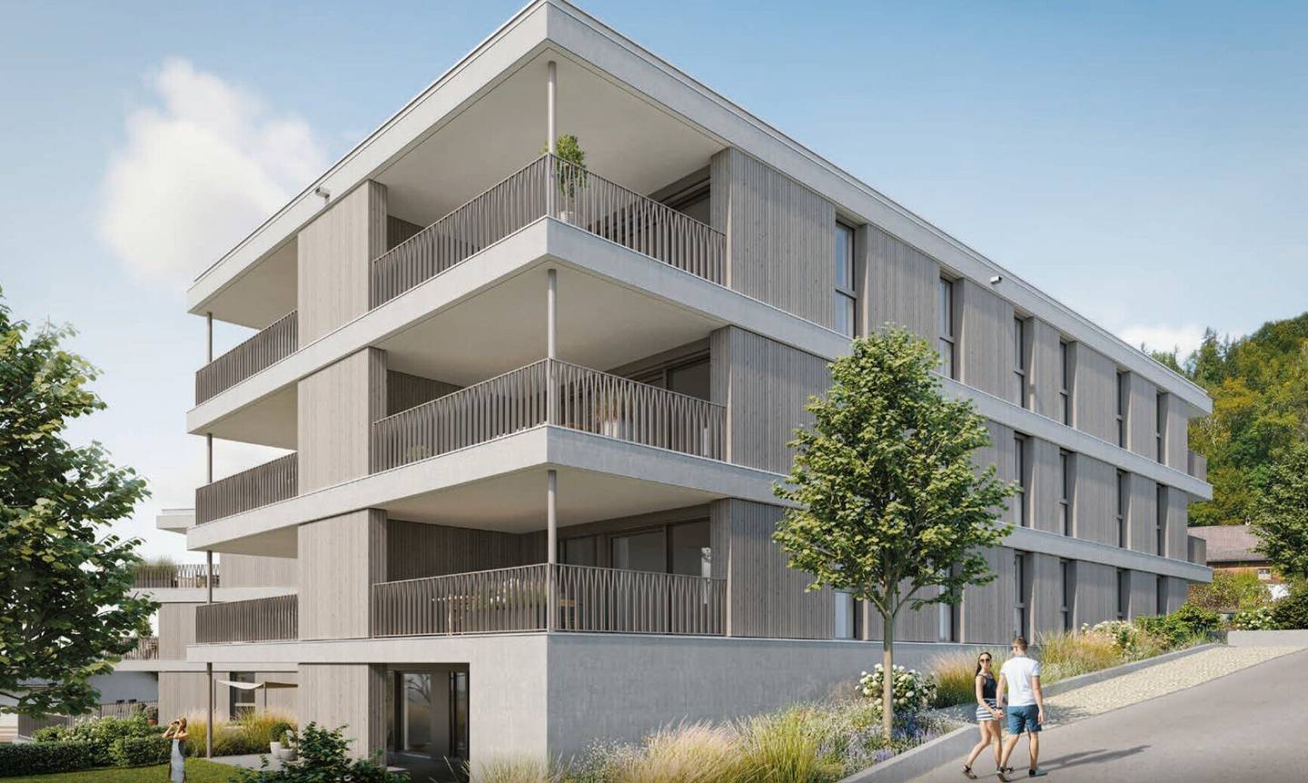 Moderne 2-Zi Gartenwohnung in Dornbirn EG, Terrasse, Garten,  Erstbezug!
