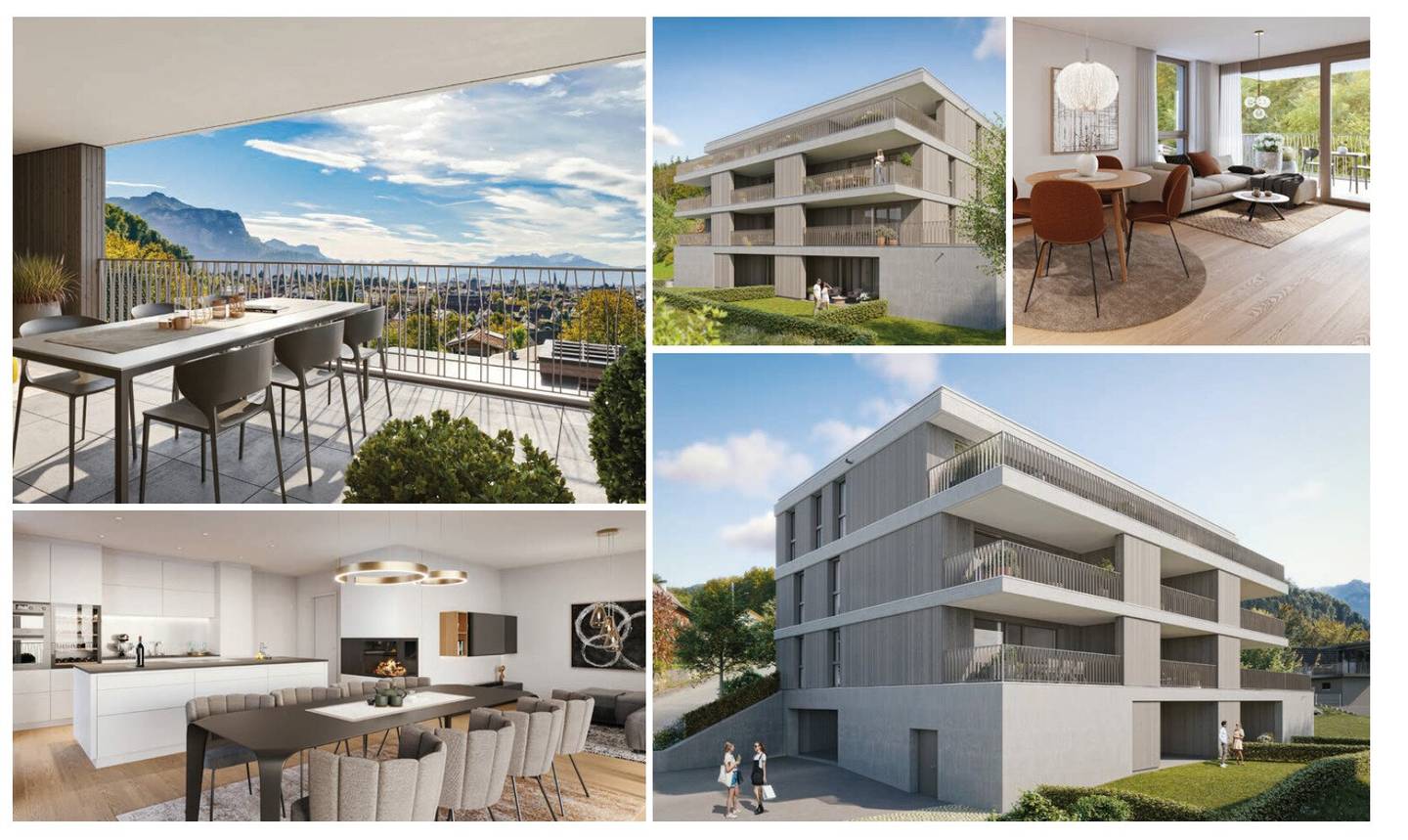 Moderne 2-Zi Gartenwohnung in Dornbirn EG, Terrasse, Garten,  Erstbezug!
