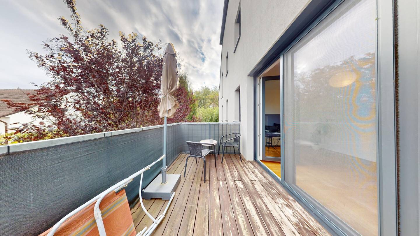 Bright balcony apartment in absolute quiet location near Donau-Auen National Park