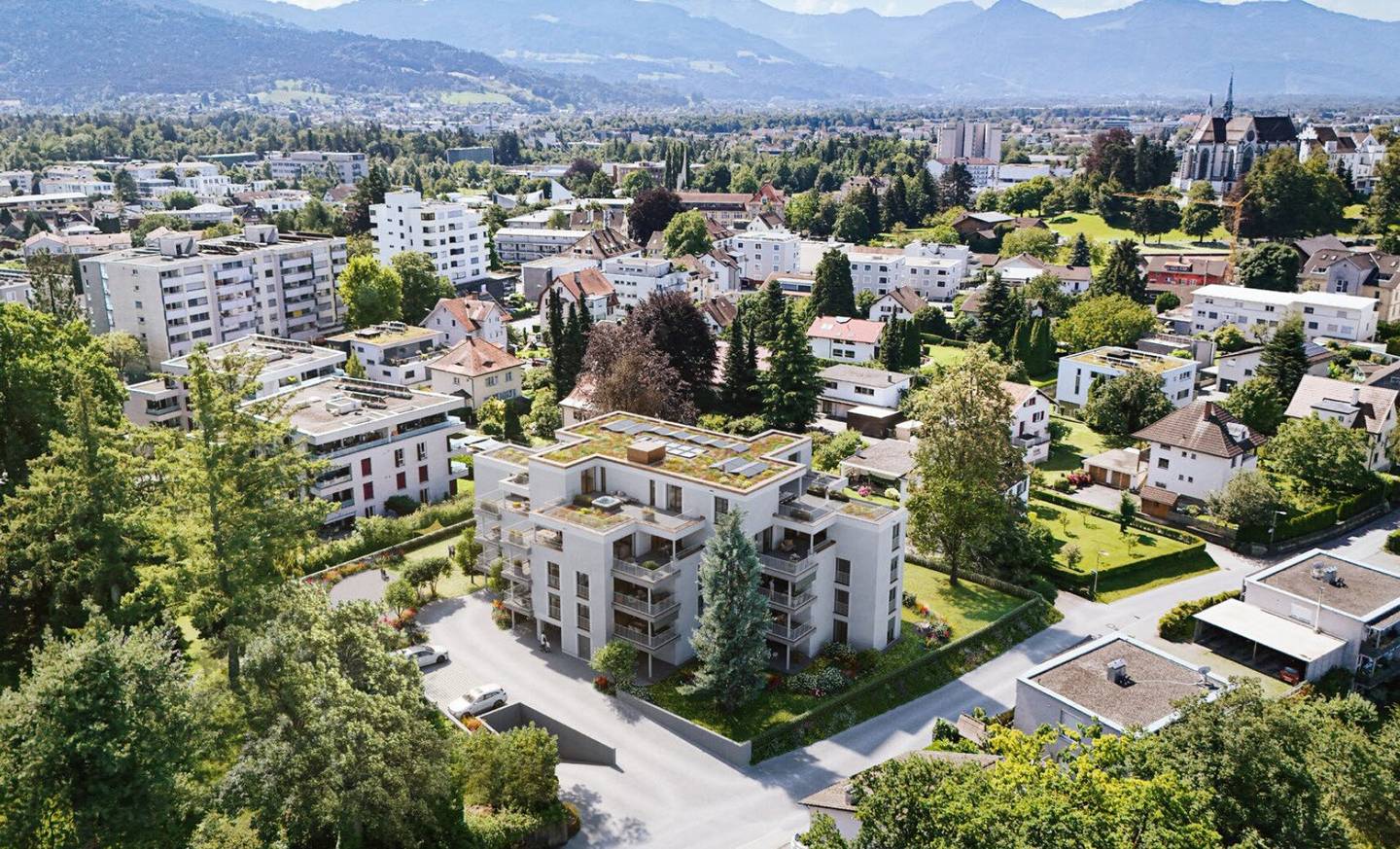 Exclusive 4-room apartment first occupancy in Bregenz with 2 terraces