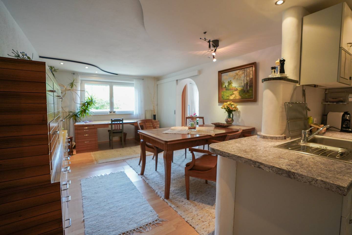Erdgeschosswohnung close to nature with large terrace and fully equipped