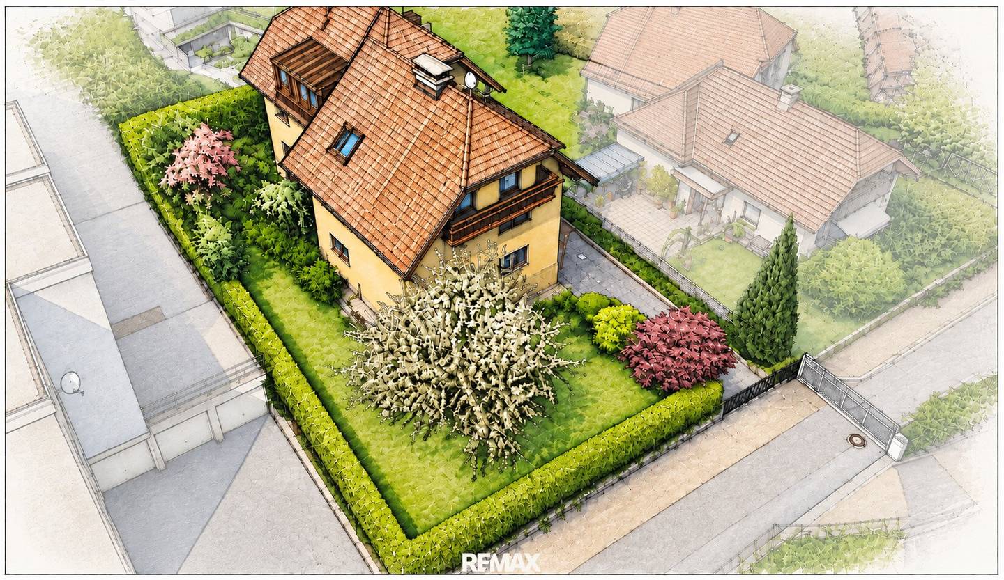 Exclusive plot with existing building in Hötting