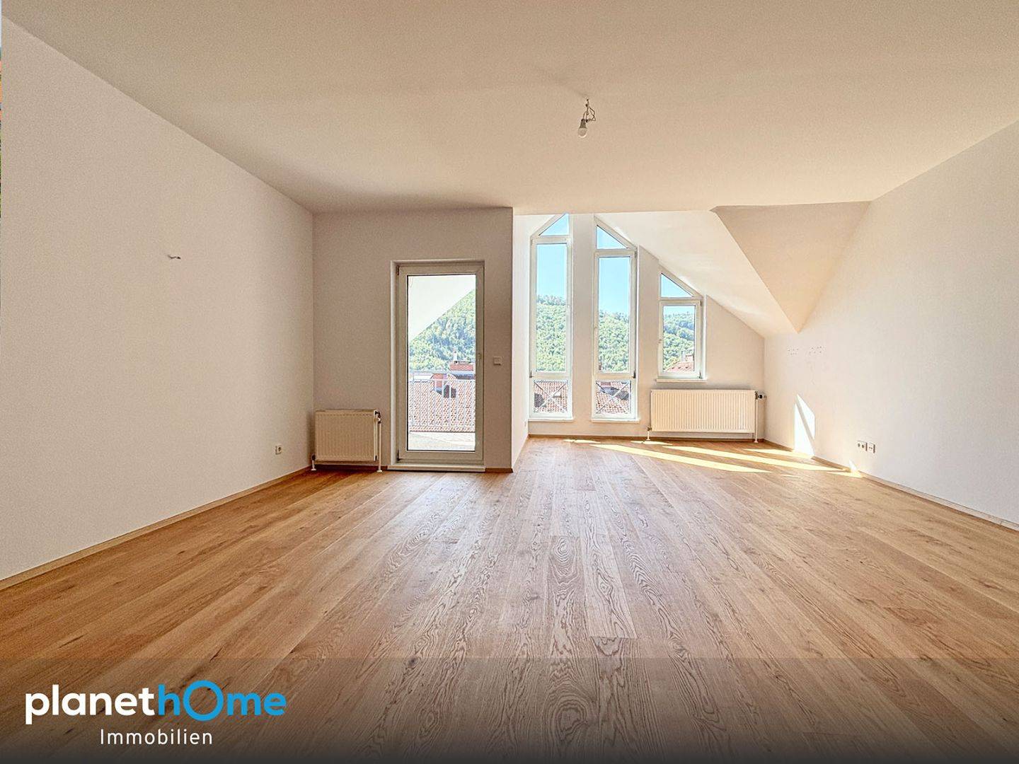 Dachgeschosswohnung with loggia and Wienerwald view