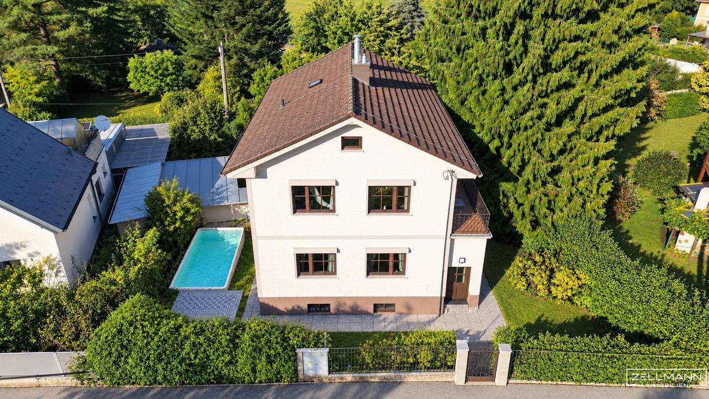 GABLITZ | GEPFLEGTES EINFAMILIENHAUS MIT GARTEN, TERRASSEN &amp; GARAGE IN RUHELAGE AM HAUERSTEIG | ZELLMANN IMMOBILIEN