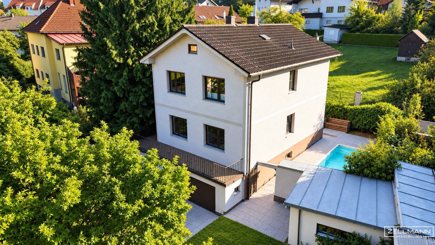 GABLITZ | GEPFLEGTES EINFAMILIENHAUS MIT GARTEN, TERRASSEN &amp; GARAGE IN RUHELAGE AM HAUERSTEIG | ZELLMANN IMMOBILIEN