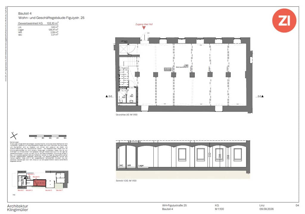 Centrally located well connected apartment with courtyard access