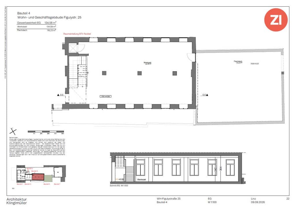 Centrally located well connected apartment with courtyard access