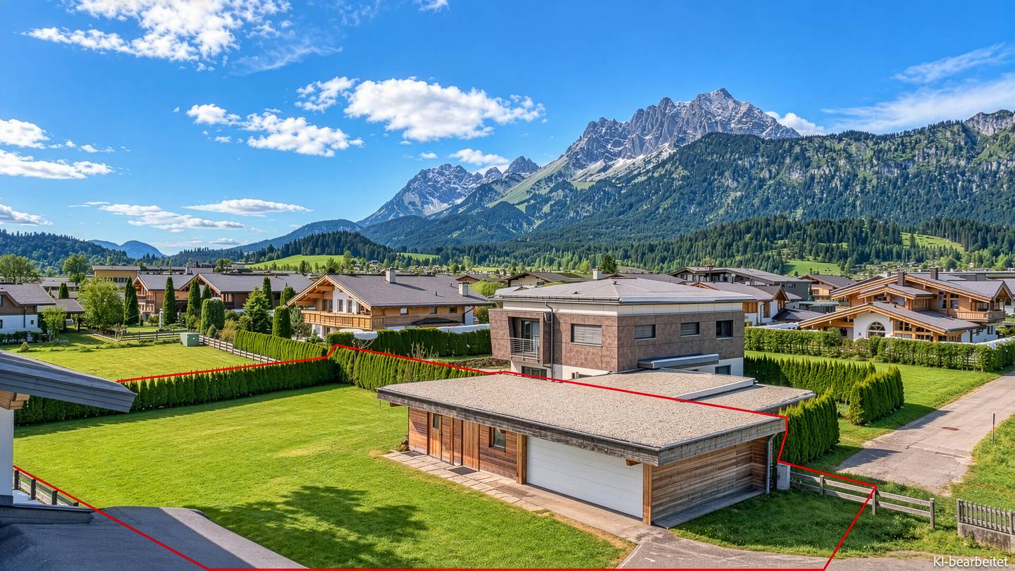 Quiet building plot with Kaiser view and permit Neubauwohnung