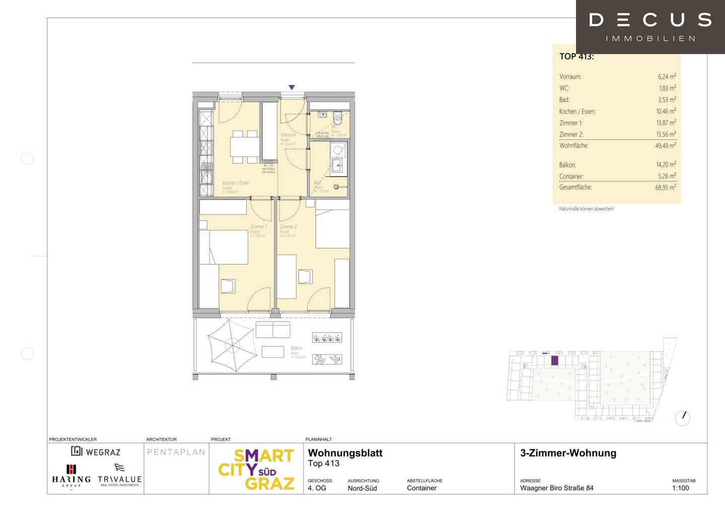 | DEIN NEUES ZUHAUSE WARTET - 1. MONAT MIETFREI | 2-ZIMMER | BALKON | SMART CITY GRAZ