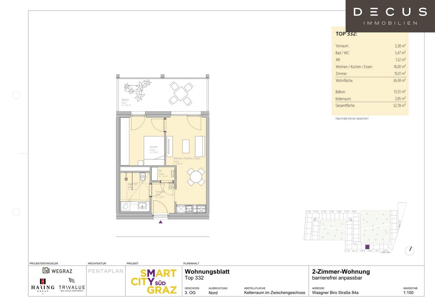 | 1. MONAT MIETFREI | SMART CITY GRAZ | FREIFLAECHE | 2-ZIMMER | TOLLE ANBINDUNG |
