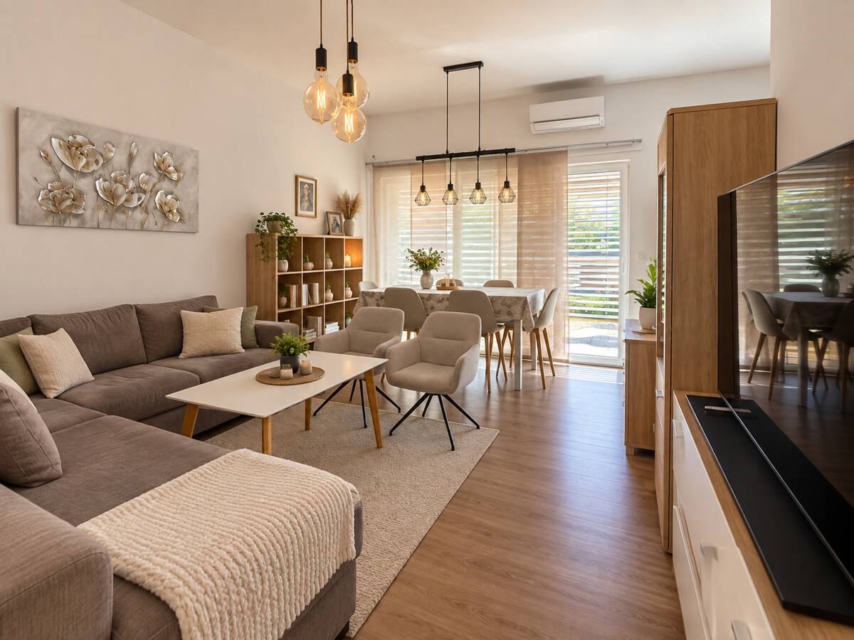 Family apartment with private garden and terrace in a quiet location