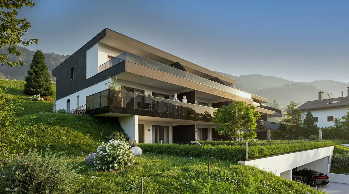Wohnung with panoramic view and private garden
