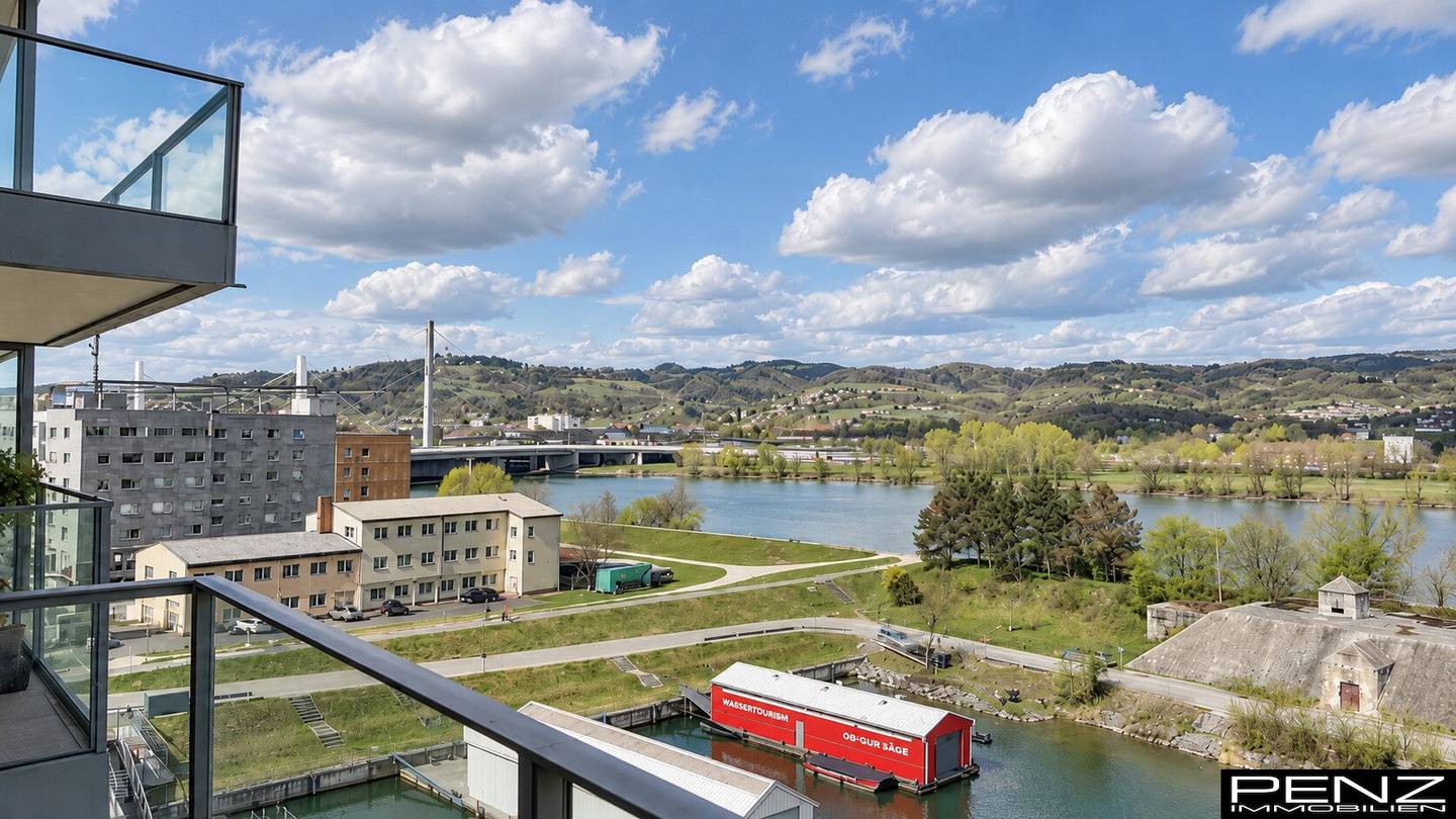LINZ: Donaupromenade. charmante 2-Zimmer-Wohnung mit Donaublick