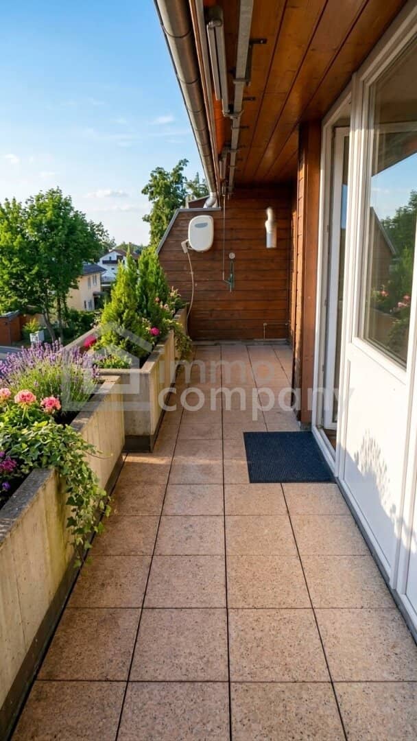 Modern 3-room apartment in Eugendorf with balcony, fitted kitchen and bathtub