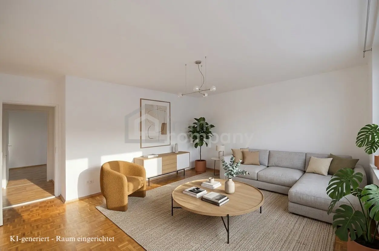 Modern 3-room apartment in Eugendorf with balcony, fitted kitchen and bathtub
