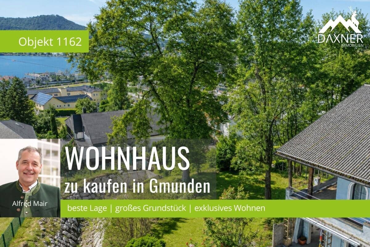 Wohnen über Gmunden – Seeblick, Privatsphäre und Raum für neue Ideen