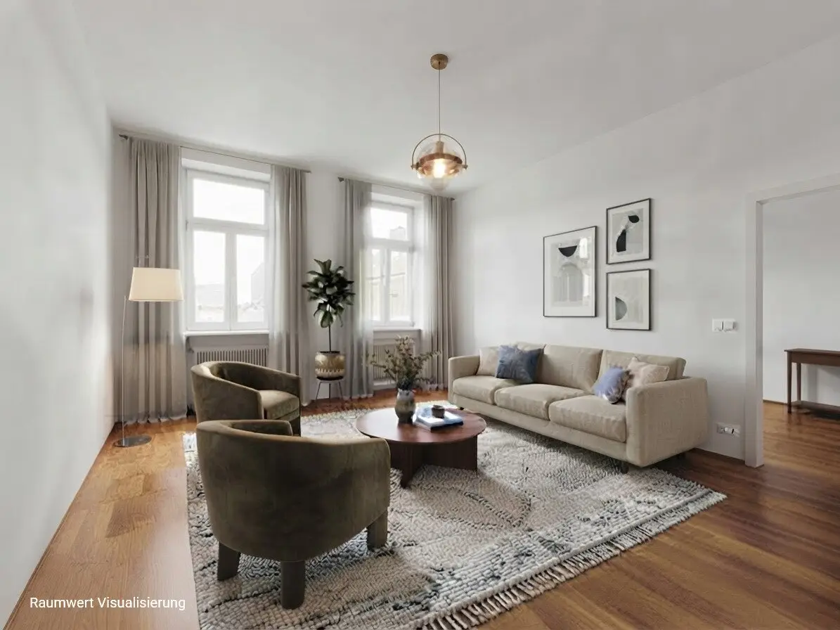 CHARME VON 1906. PLATZ FÜR HEUTE. | ca. 86 m² WFL | 3 Zimmer | Lift | sofort beziehbar