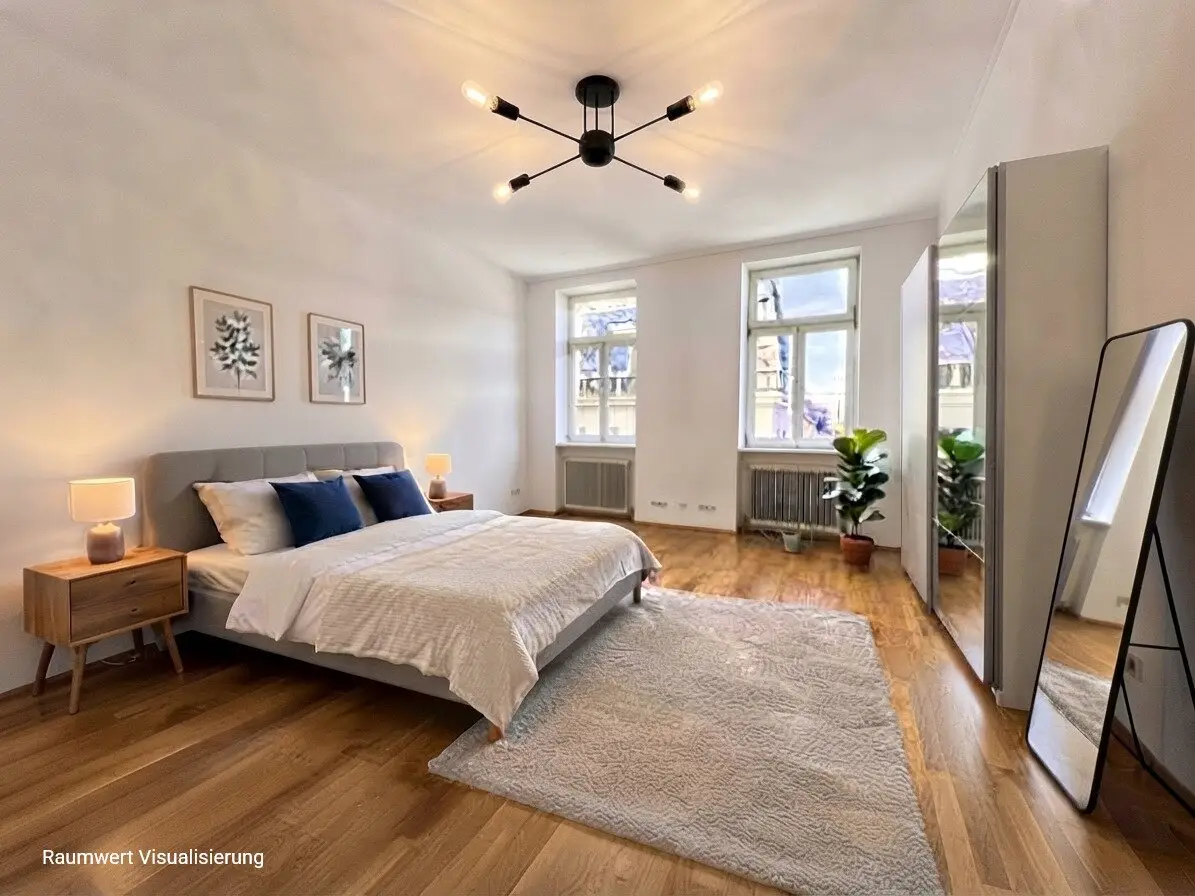 CHARME VON 1906. PLATZ FÜR HEUTE. | ca. 86 m² WFL | 3 Zimmer | Lift | sofort beziehbar