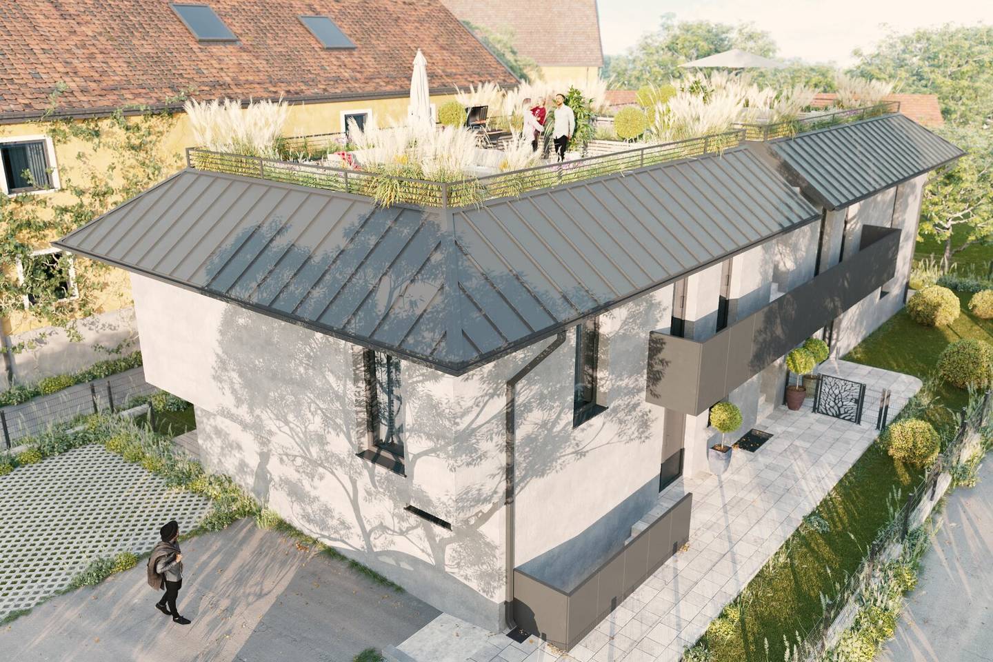 MORZG - modern 3-room apartment with approx. 60 m² roof terrace